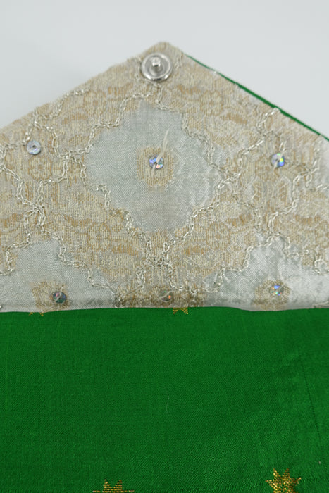 Emerald Green Silk Gift Envelope