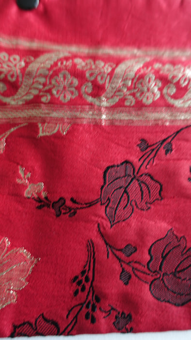 Dark Red Vintage Silk Gift Envelope