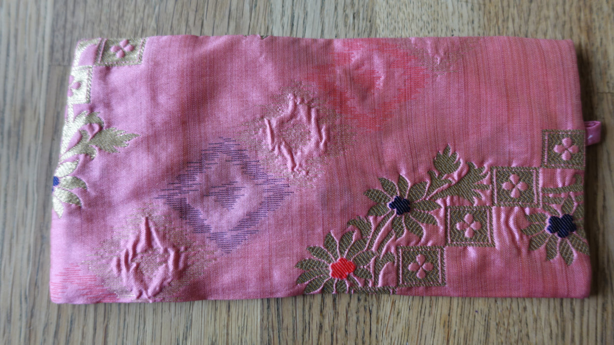 Pink And Gold Vintage Silk Envelope