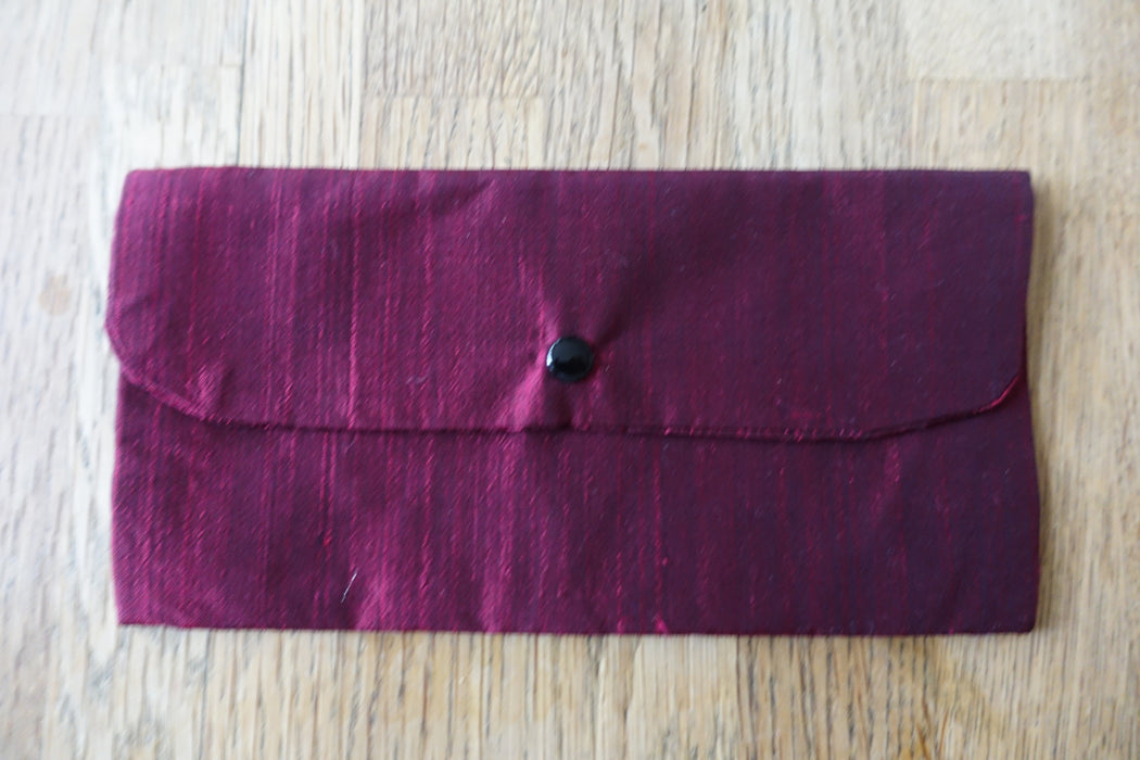 Maroon Silk Gift Envelope