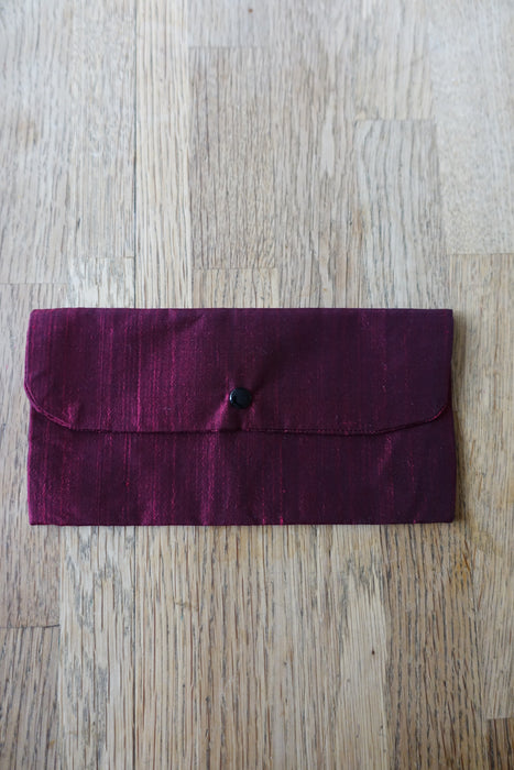 Maroon Silk Gift Envelope