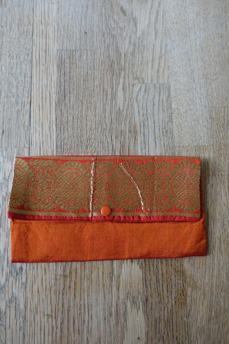 Orange Silk Gift Envelope