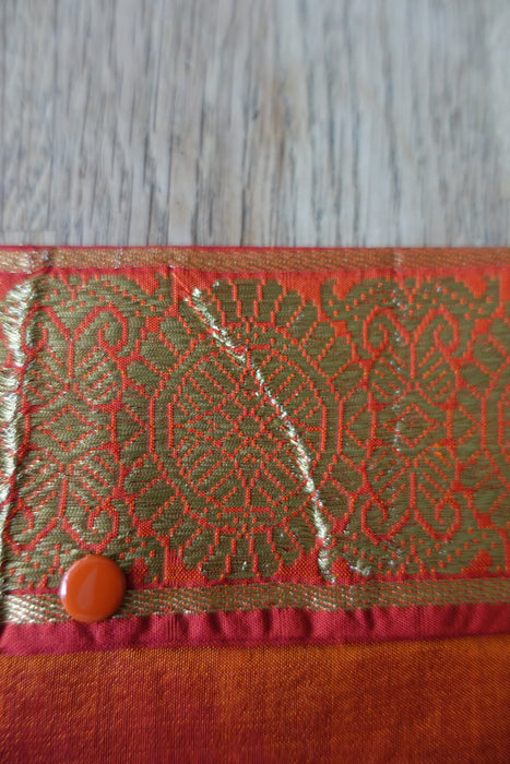 Orange Silk Gift Envelope