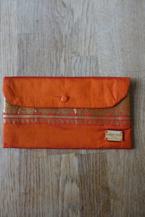 Orange Silk Gift Envelope