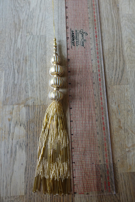 Long Gold Tassel Latkans - New