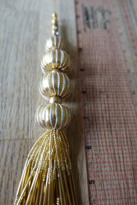 Long Gold Tassel Latkans - New