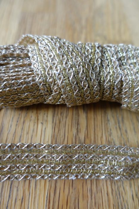 Gold Woven  Braid - 5 Metres