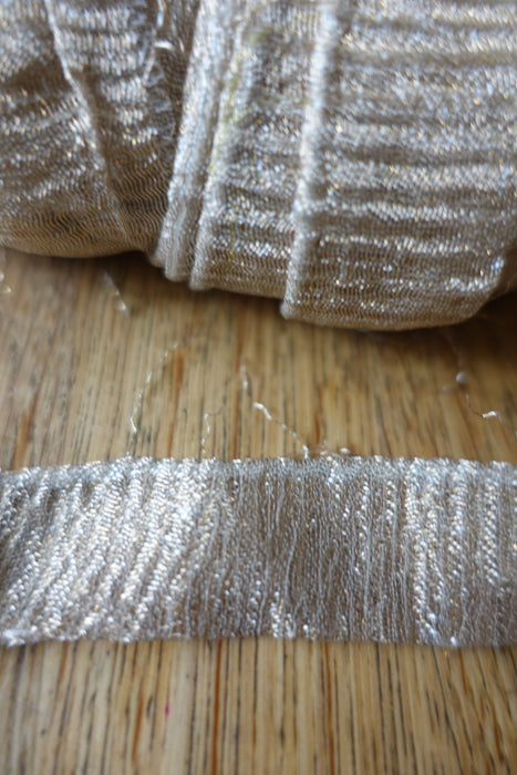 Gold Crushed Organza Braid - 7 Metres