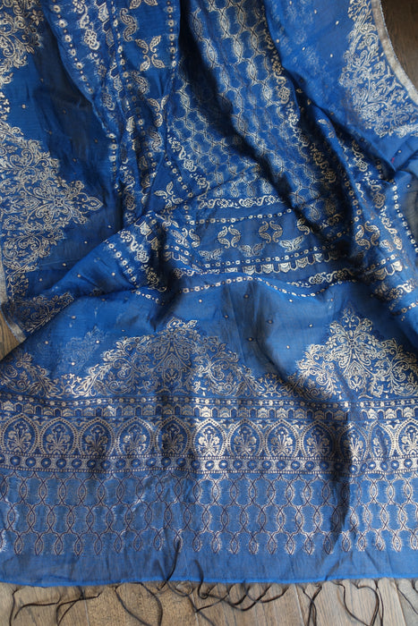 Blue Churidaar With Shawl - UK 12/ EU 38 - Preloved