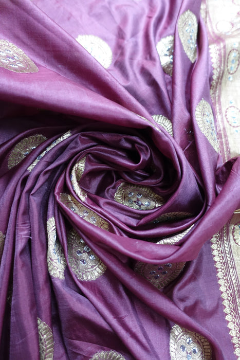 Plum Vintage Sari - Preloved