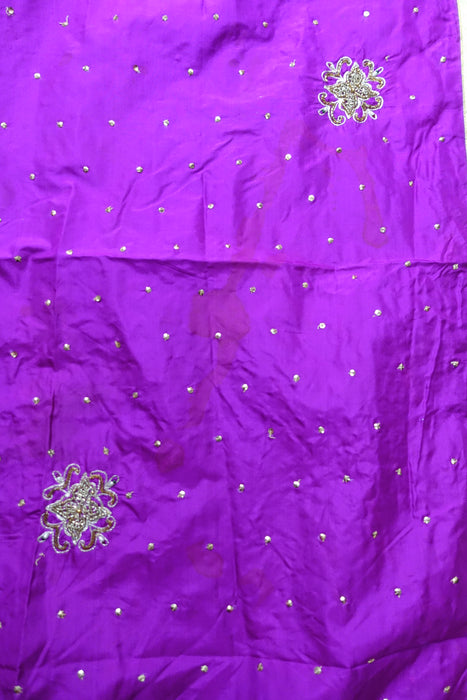 Purple Vintage Silk Dupatta - Preloved