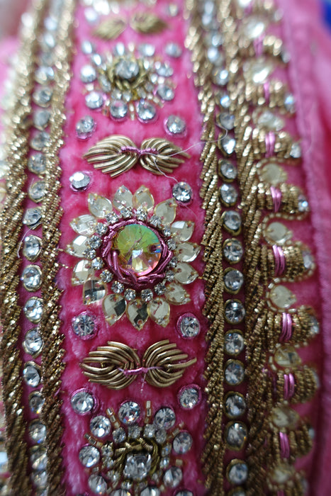 Pink Heavy Embellished Dupatta - Preloved