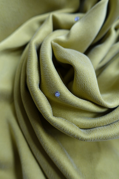 Pistachio Green Brushed Silk Dupatta - New