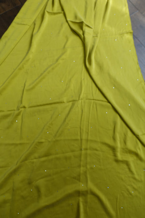 Pistachio Green Brushed Silk Dupatta - New