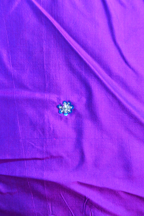 Purple Silk Vintage Dupatta - New