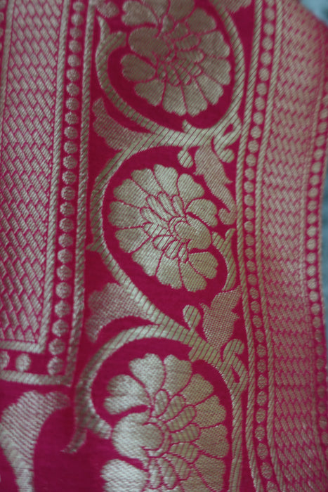 Red Banarsi Shawl - New