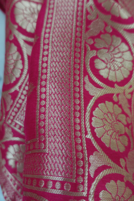 Red Banarsi Shawl - New