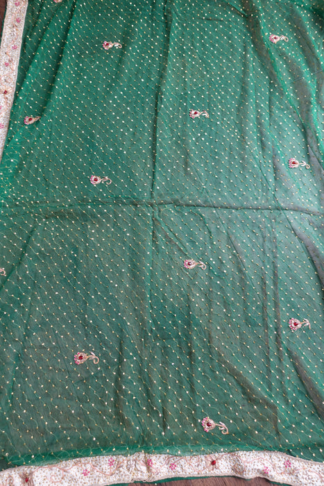 Green Vintage Dupatta - New