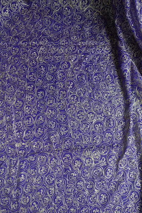 Purple And Gold Metallic Thread Vintage Dupatta - New
