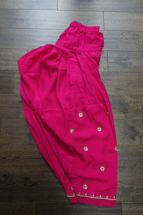 Pink Silk Short Salwar Kameez - UK 10 / EU 36 - Preloved