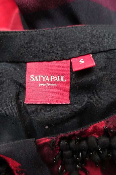 Black And Red Satya Paul Trouser Suit - Preloved - UK 18 / EU 44