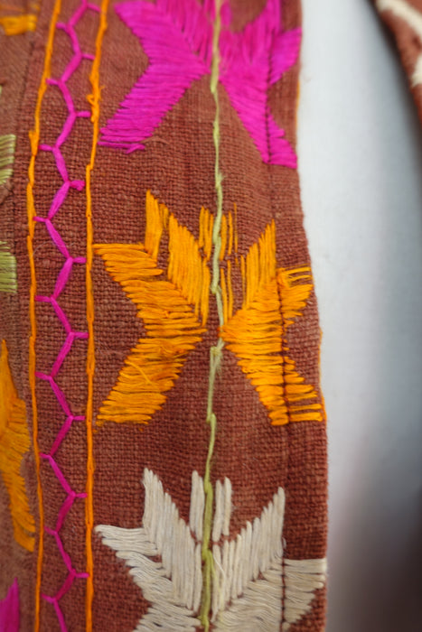 Vintage Phulkari Waistcoat  - UK 8 / EU 34 - Preloved