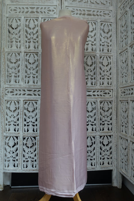 Shimmering Pink Silky Fabric - New