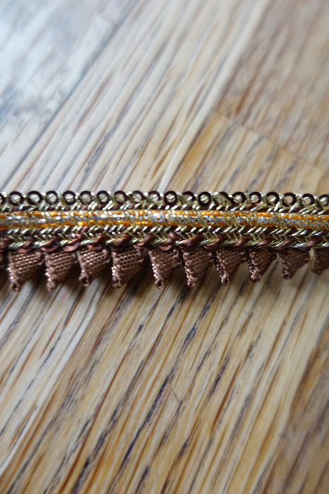 Bronze Zig Zag Braid - 6-7 Metres