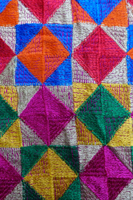 Colourful Phulkari Dupatta - New